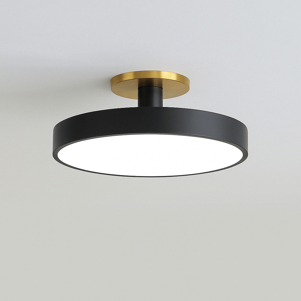 Verthara Nordic Macaron LED Ceiling Light Black / D23CM-12W / Warm light-3000k