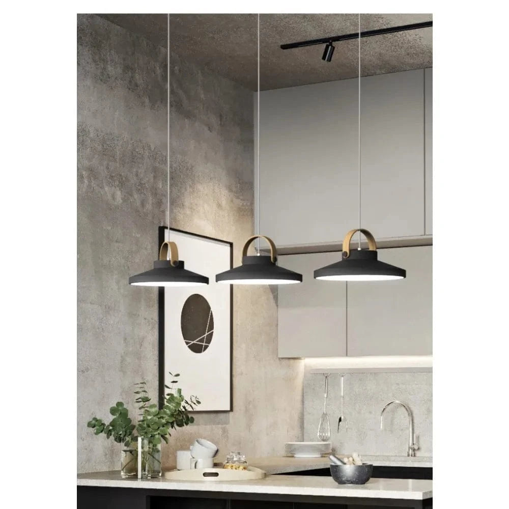 Verthara Nordic Minimalist Chandelier Light – Solid Wood and Iron Hanging Lamp for Modern Home and Bar Decor