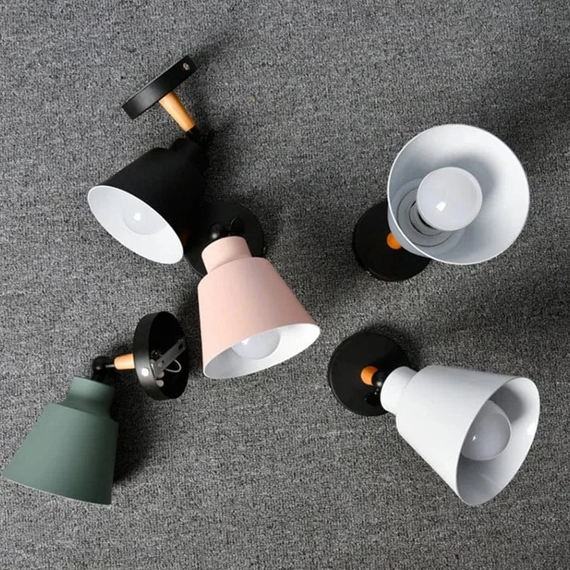 Verthara Nordic Solid Wood LED Wall Lamp – Minimalist Wall Sconce Lighting for Indoor Bedroom and Living Room