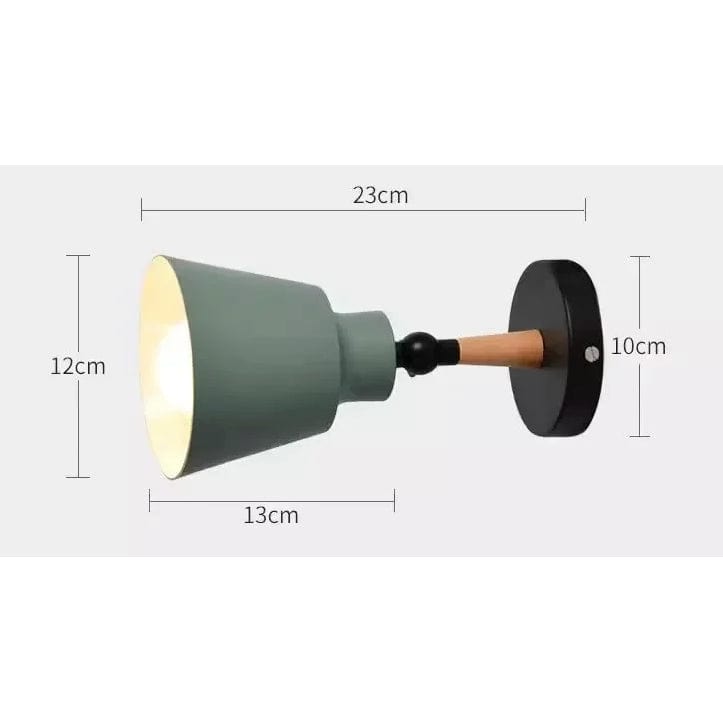 Verthara Nordic Solid Wood LED Wall Lamp – Minimalist Wall Sconce Lighting for Indoor Bedroom and Living Room