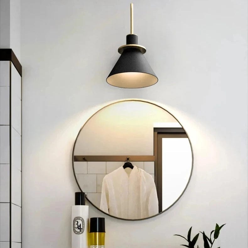 Verthara Nordic Wall Sconce with 350° Rotation and Rotary Switch for Bedroom and Hallway Lighting - Hardwired Wall Lamp