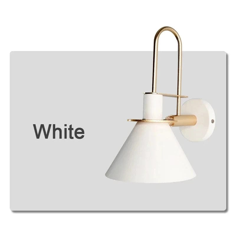 Verthara Nordic Wall Sconce with 350° Rotation and Rotary Switch for Bedroom and Hallway Lighting - Hardwired Wall Lamp Warm White (2700-3500K) / White