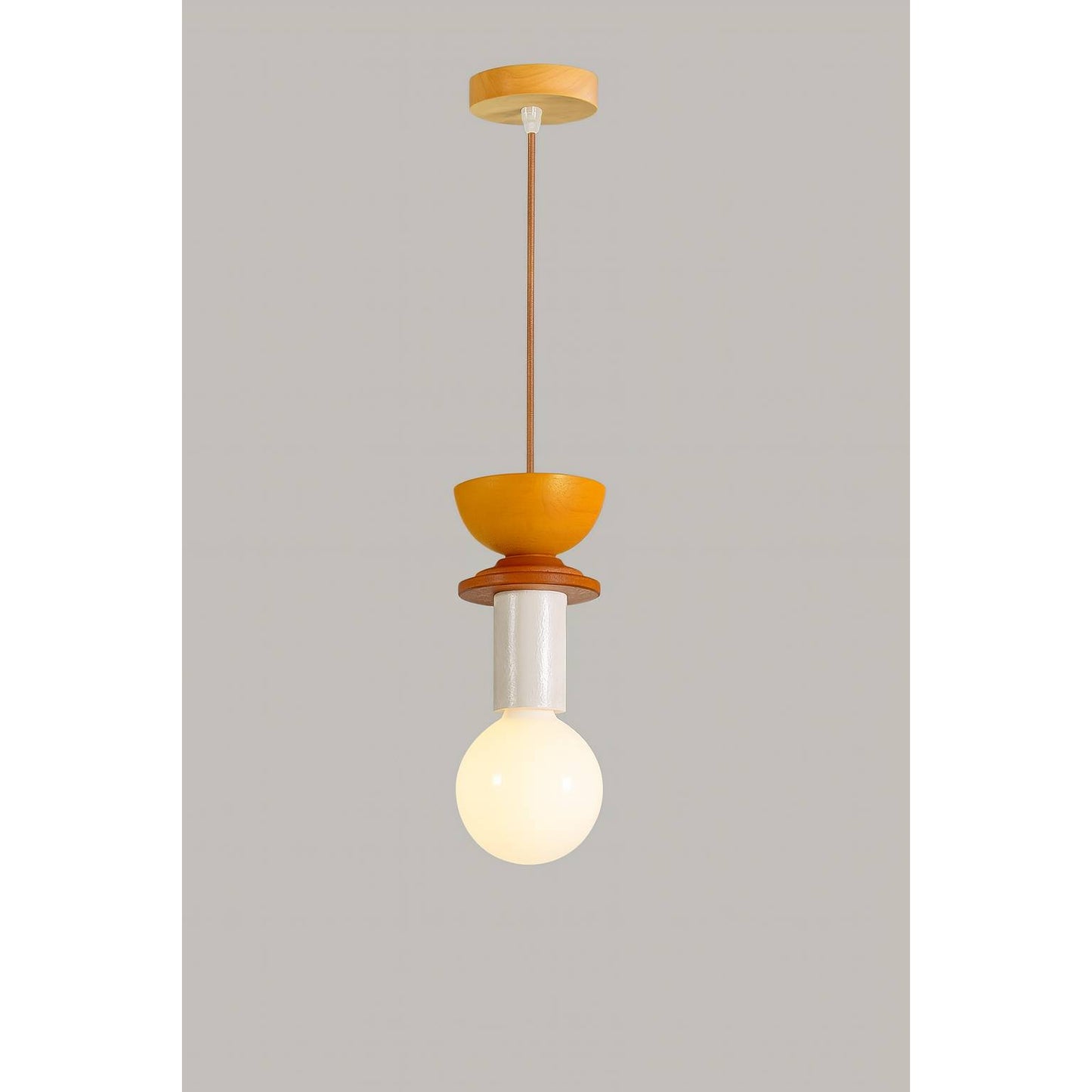 Verthara Nordic Wood LED Pendant Light – Modern Kitchen Island Lighting and Hanging Lamp for Dining Room F / without bulb