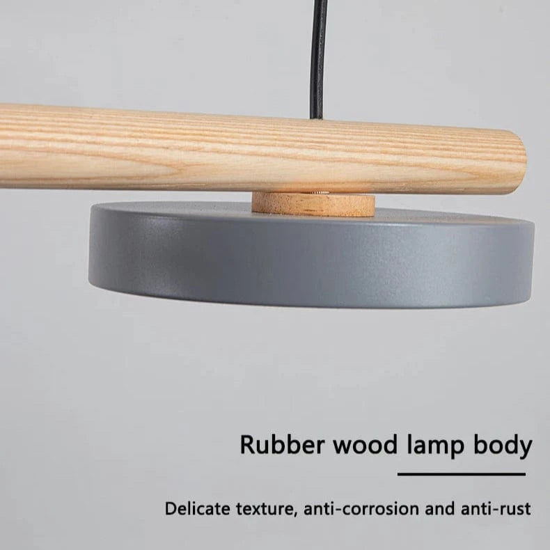 Verthara Nordic Wooden LED Ceiling Chandelier – Elegant Lighting for Living Room and Dining Room, Energy-Efficient Design