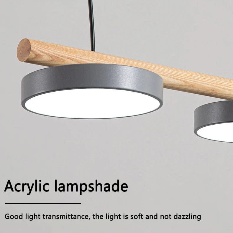 Verthara Nordic Wooden LED Ceiling Chandelier – Elegant Lighting for Living Room and Dining Room, Energy-Efficient Design