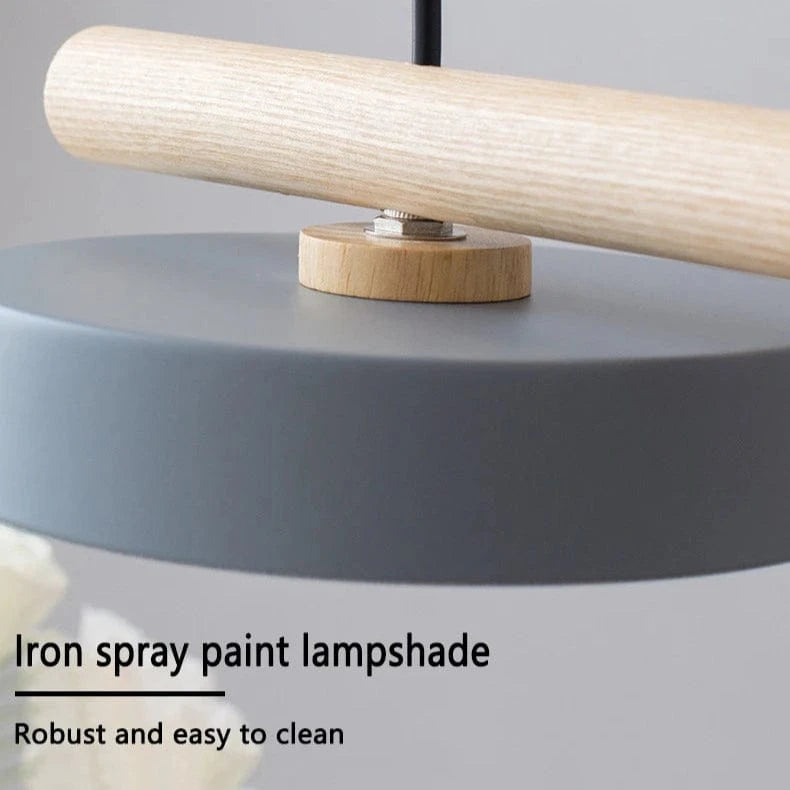 Verthara Nordic Wooden LED Ceiling Chandelier – Elegant Lighting for Living Room and Dining Room, Energy-Efficient Design