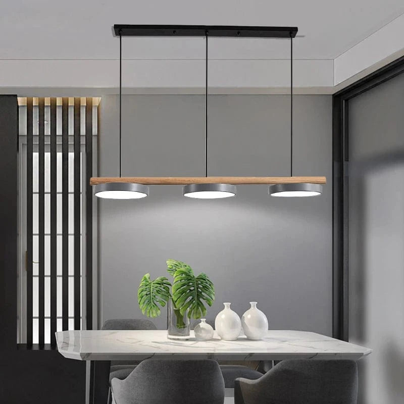 Verthara Nordic Wooden LED Ceiling Chandelier – Elegant Lighting for Living Room and Dining Room, Energy-Efficient Design