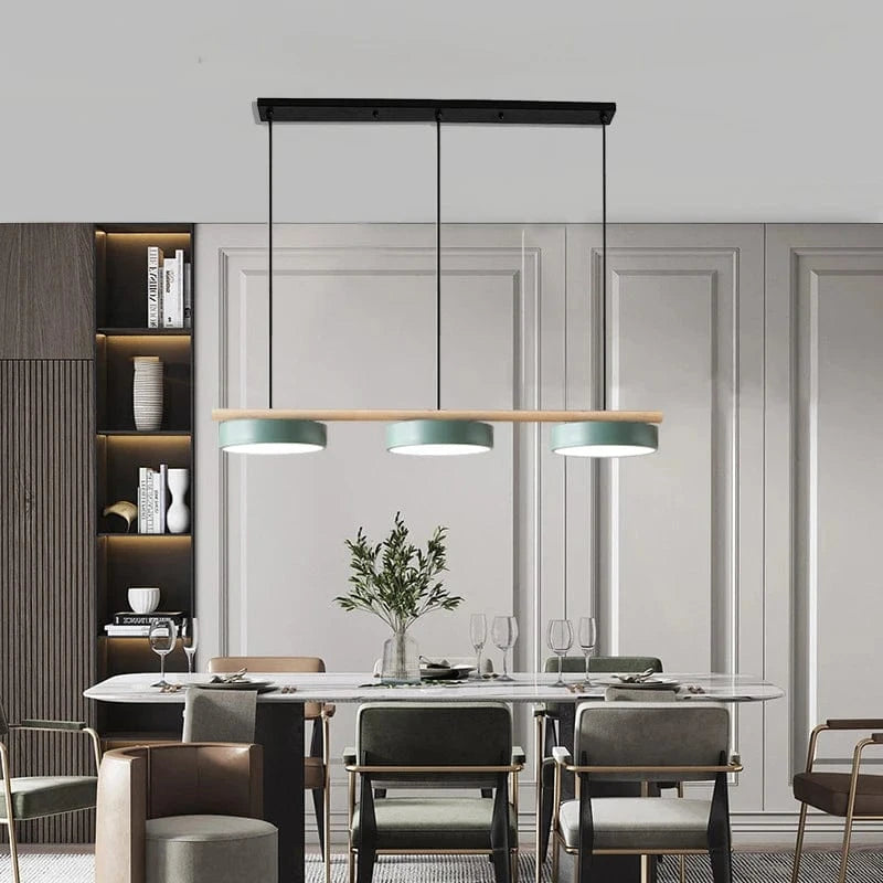 Verthara Nordic Wooden LED Ceiling Chandelier – Elegant Lighting for Living Room and Dining Room, Energy-Efficient Design