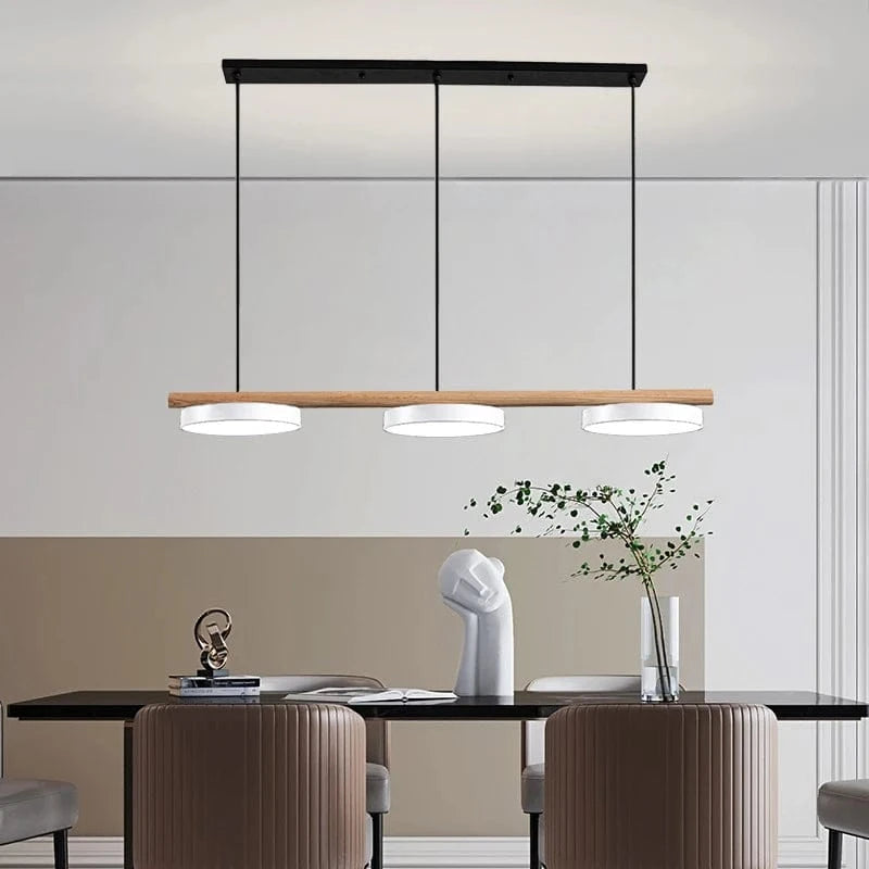 Verthara Nordic Wooden LED Ceiling Chandelier – Elegant Lighting for Living Room and Dining Room, Energy-Efficient Design