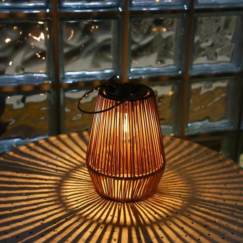 Verthara Outdoor Solar Lanterns – Hand Woven Garden Lantern Lights with Waterproof Design and High Brightness for Courtyard Illumination 1PCS