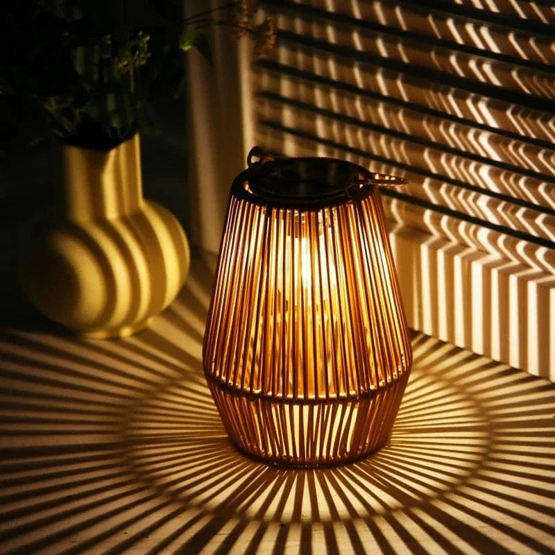 Verthara Outdoor Solar Lanterns – Hand Woven Garden Lantern Lights with Waterproof Design and High Brightness for Courtyard Illumination