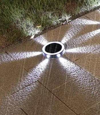 Verthara Outdoor Solar Wall Light with 8 Modes – Waterproof Garden Lantern for Deck and Fence, Energy Efficient and Elegant Design White Light