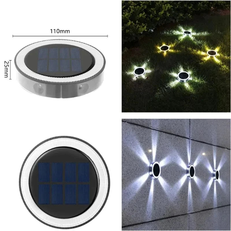 Verthara Outdoor Solar Wall Light with 8 Modes – Waterproof Garden Lantern for Deck and Fence, Energy Efficient and Elegant Design