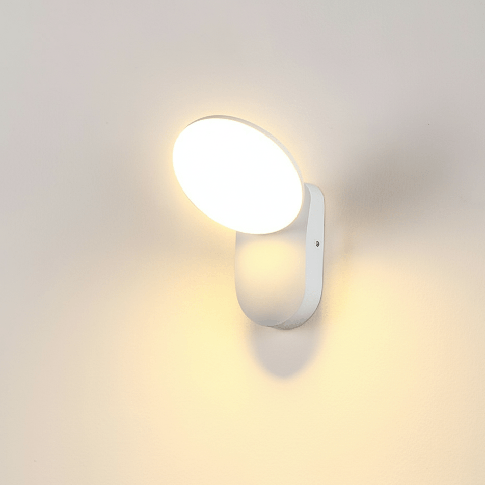 Verthara Outdoor Wall Lamp with PIR Motion Sensor – Waterproof 12W Exterior Wall Light for Garden and Porch Cool White(5500-7000K) / Round2 No Sensor