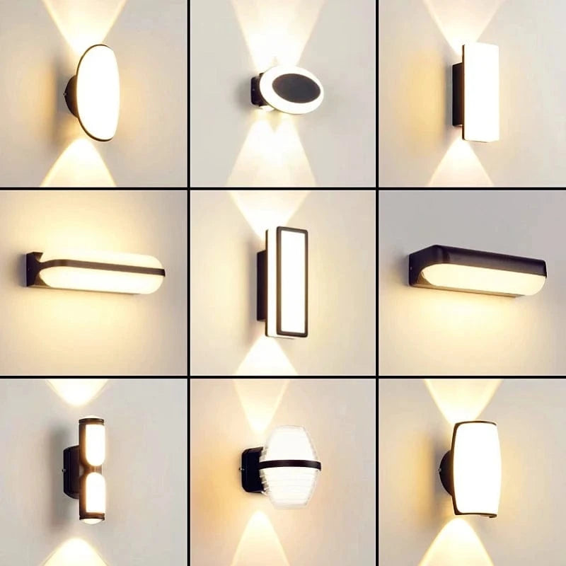 Verthara Outdoor Waterproof LED Wall Lamp for Garden and Porch – IP65 Rated, 7W/12W/24W Options, Warm White