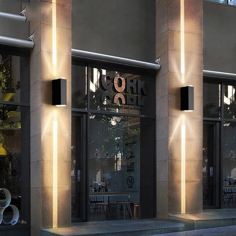 Verthara Outdoor Waterproof LED Wall Lamp – Modern Aluminum Sconce for Porch and Garden Lighting, IP65 Exterior Wall Lights