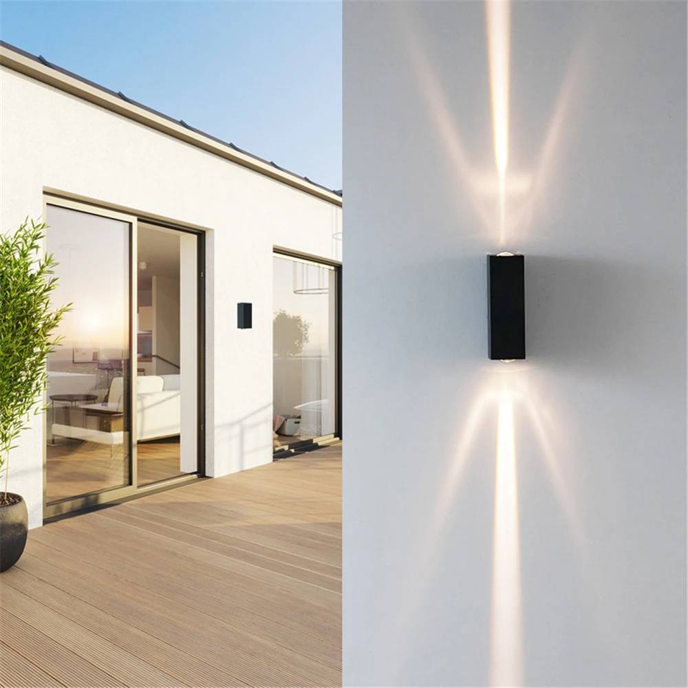 Verthara Outdoor Waterproof LED Wall Lamp – Modern Aluminum Sconce for Porch and Garden Lighting, IP65 Exterior Wall Lights