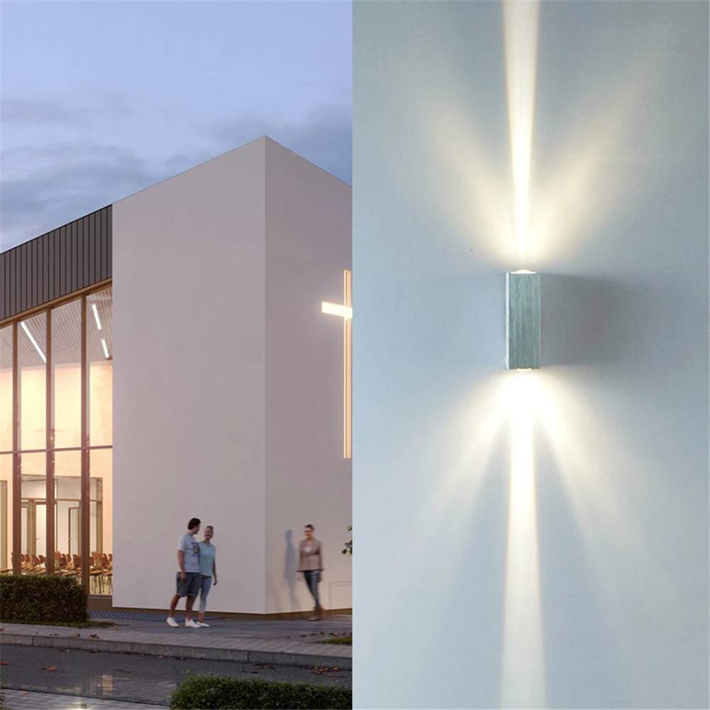 Verthara Outdoor Waterproof LED Wall Lamp – Modern Aluminum Sconce for Porch and Garden Lighting, IP65 Exterior Wall Lights