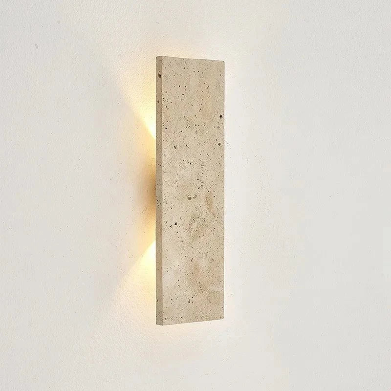 Verthara Outdoor Waterproof LED Wall Lamp with Natural Stone Design – Stylish Wall Sconce Lighting for Patios and Exterior Spaces 35cm / outdoor