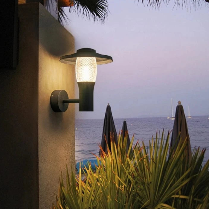 Verthara Outdoor Waterproof LED Wall Light – Modern Garden Wall Lantern with IP65 Rating for Villas and Balconies