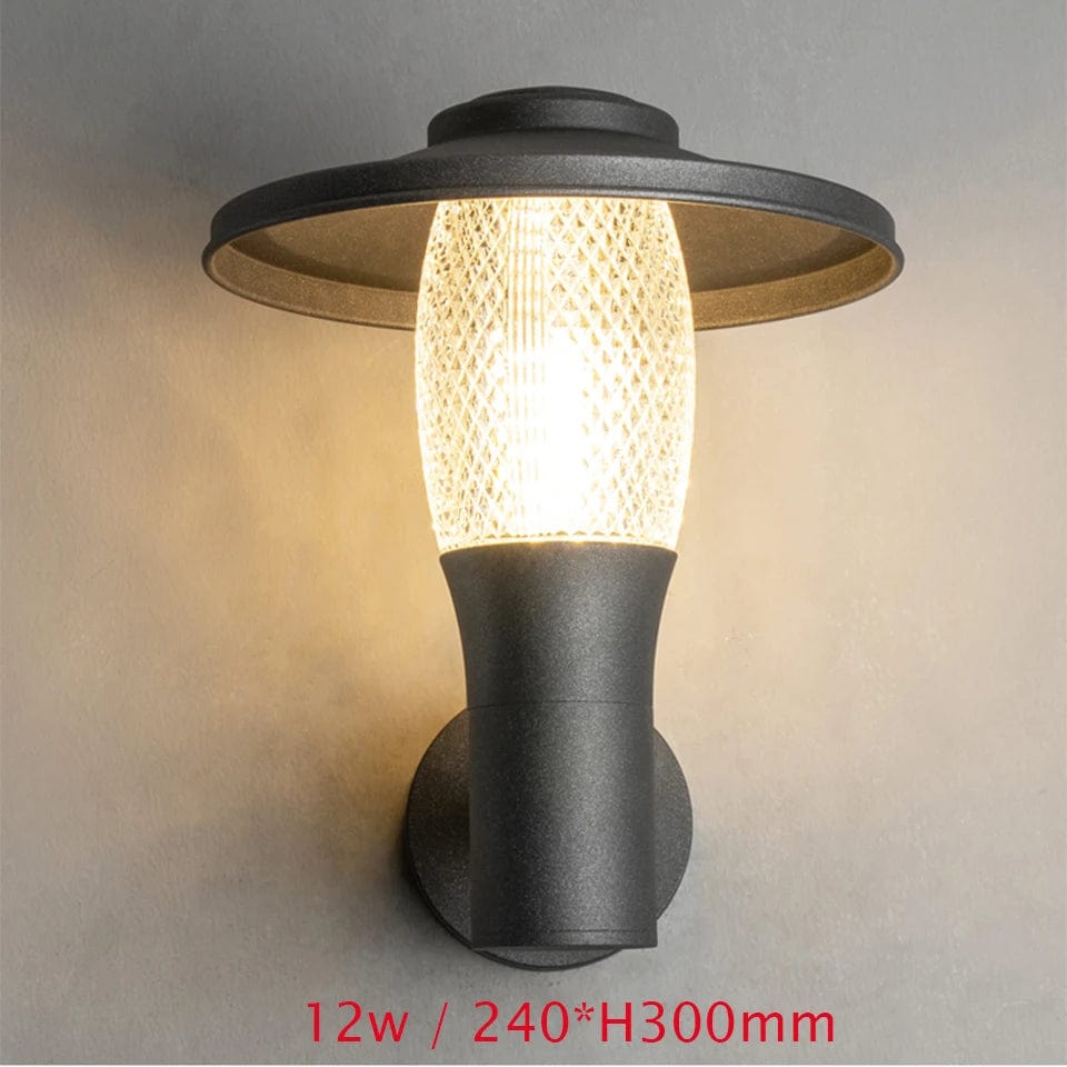 Verthara Outdoor Waterproof LED Wall Light – Modern Garden Wall Lantern with IP65 Rating for Villas and Balconies