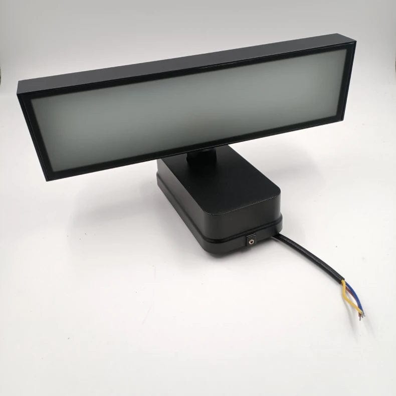 Verthara PIR Motion Sensor Outdoor Wall Light - Rotatable Design - IP65 Waterproof - Warm White - Adjustable Length - Aluminium And Glass