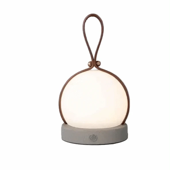 Verthara Portable LED Solar Camping Lamp – Cordless, Rechargeable, Indoor/Outdoor Use, Modern Design, Energy-Efficient Lighting Dark Grey