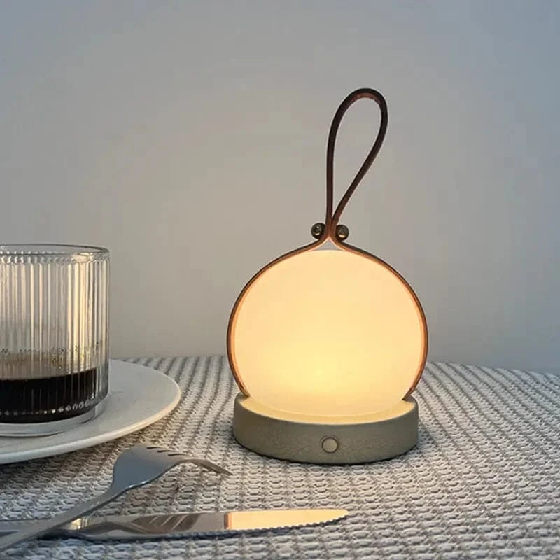 Verthara Portable LED Solar Camping Lamp – Cordless, Rechargeable, Indoor/Outdoor Use, Modern Design, Energy-Efficient Lighting