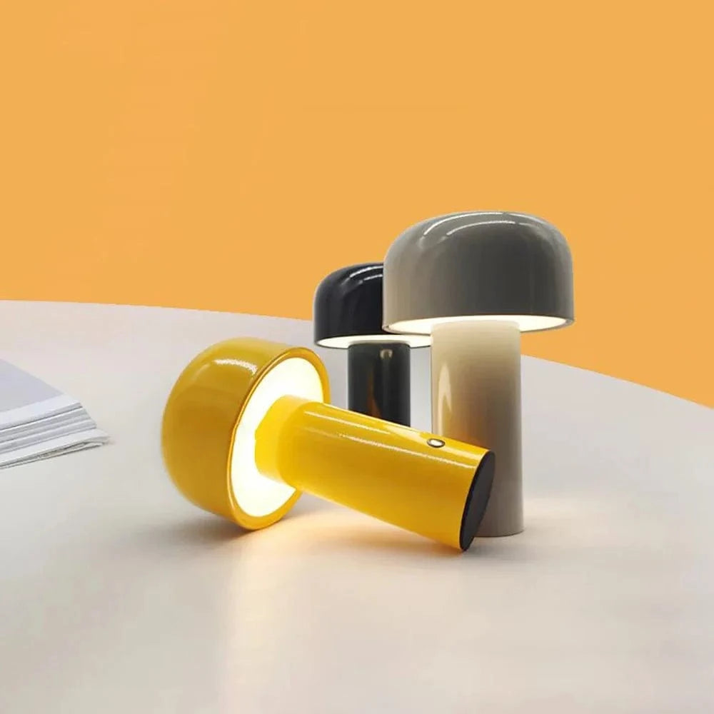 Verthara Portable LED Table Lamp - Cordless - Touch Control - Rechargeable - Modern Design - Ideal For Bedside or Desk Use