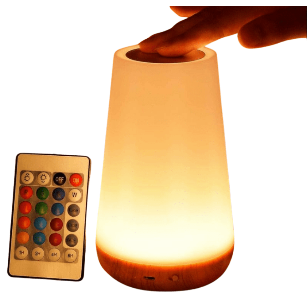 Verthara Portable RGB Touch Lamp - USB Rechargeable Bedside Light