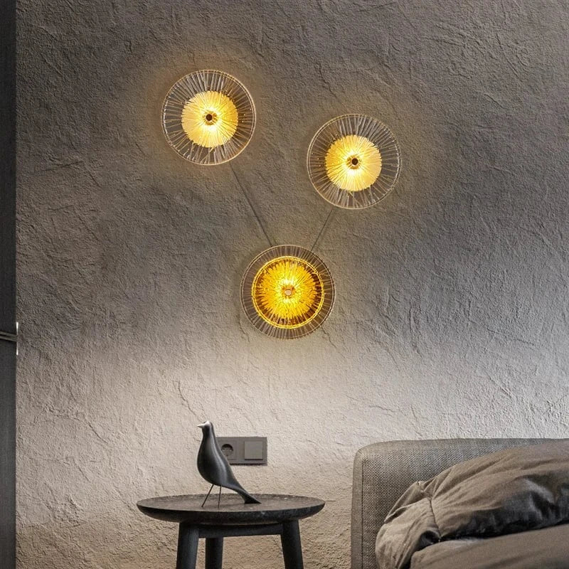 Verthara Postmodern Glass Wall Sconce Lighting for Living Room and Aisle – Elegant Wall Lamp Fixture