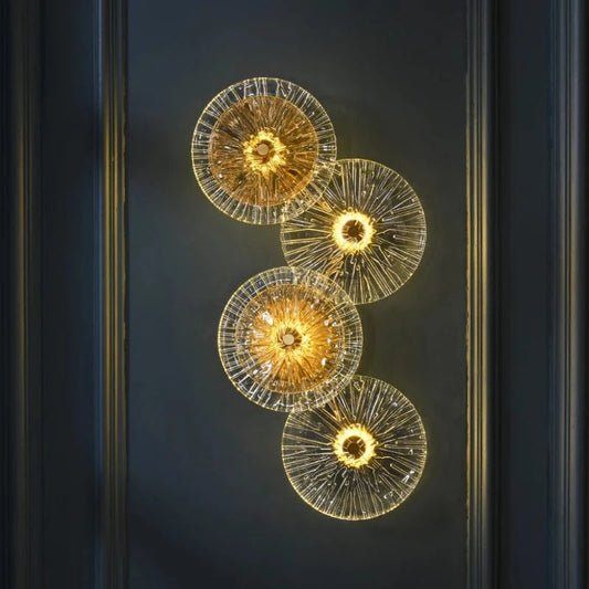 Verthara Postmodern Glass Wall Sconce Lighting for Living Room and Aisle – Elegant Wall Lamp Fixture