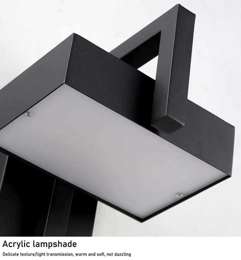 Verthara Premium Black Stainless Steel Outdoor Wall Light