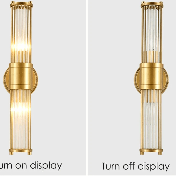 Verthara Premium Copper Wall Sconce Lighting Fixture with E14 Base – Elegant Indoor Wall Lamp for Living Room, Bedroom, and Hallway