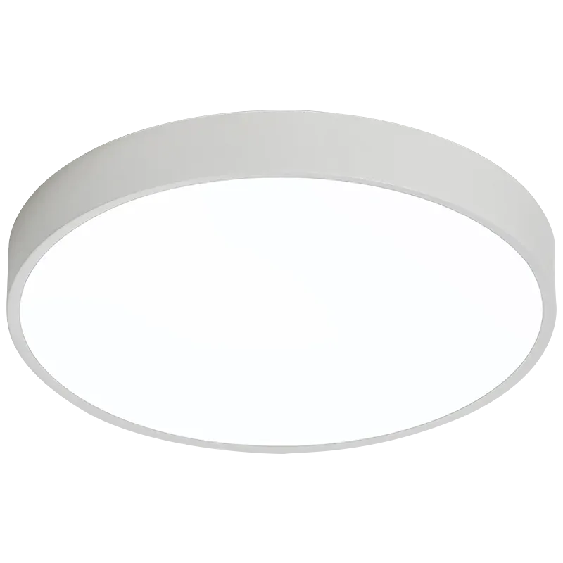 Verthara Premium Dimmable LED Flush Mount Ceiling Light – Ultra-Thin – Remote Control - Adjustable Brightness - Modern Design - Black/White Finish