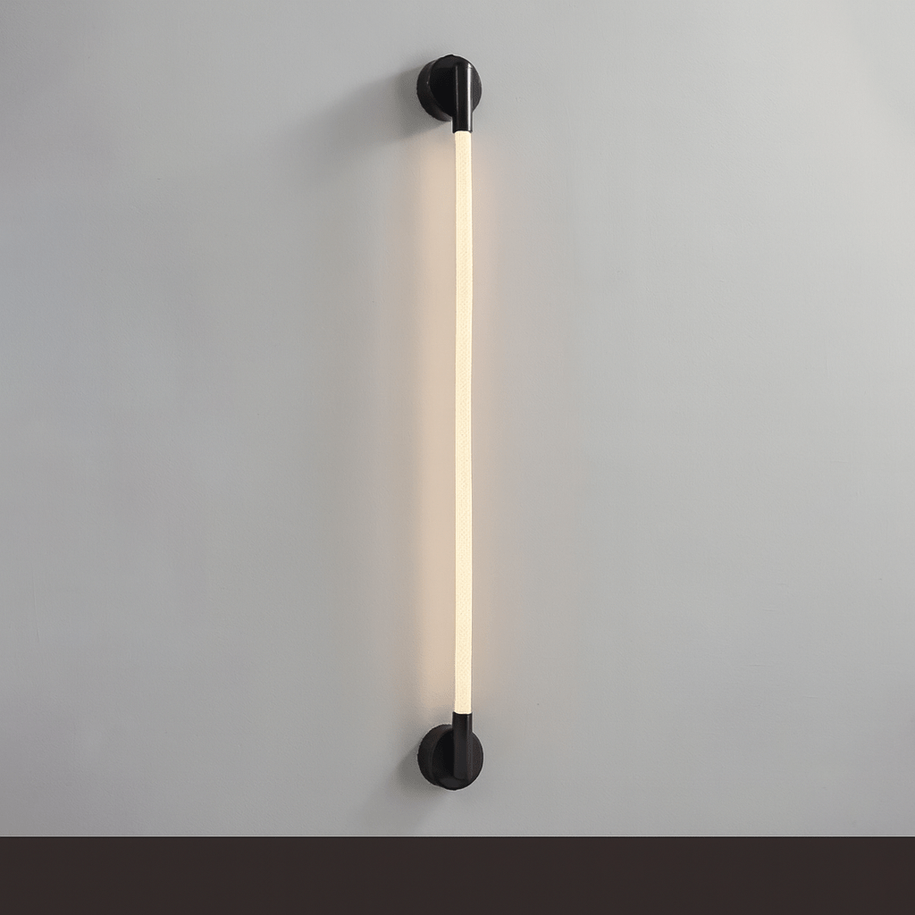 Verthara Premium Italian Modern Minimalist Linear Pendant Light - Stainless Steel and Silicone Ceiling Fixture for Kitchen and Bar A / Cold White