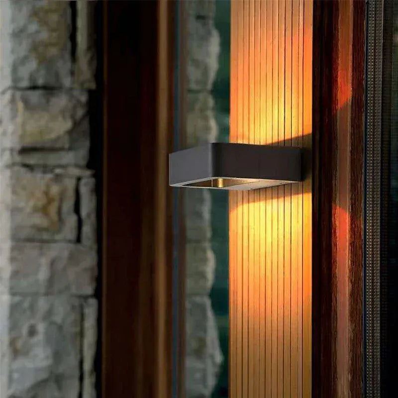 Verthara Premium LED Outdoor Wall Light - Surface Mount - IP65 Waterproof - Aluminium - Black - Modern Garden Lighting