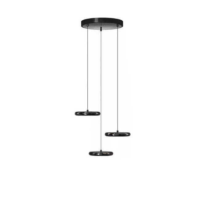 Verthara Premium Minimalist Round Black Pendant Light – Dimmable LED Kitchen Pendant Lighting for Home and Commercial Spaces C Black / Cold White