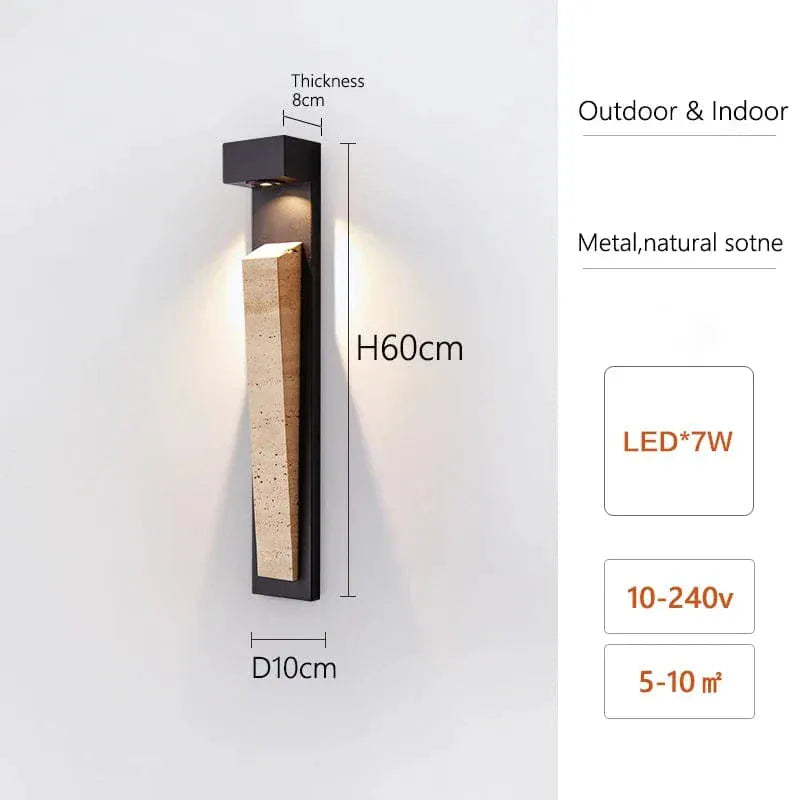 Verthara Premium Natural Stone Exterior Wall Light Warm White