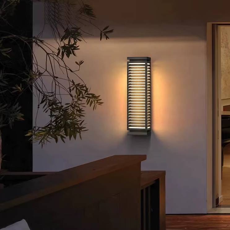 Verthara Premium Outdoor Waterproof Stainless Steel LED Wall Lights – Black Cubical Wall Sconces for Pathways and Garages