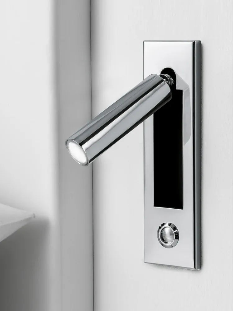 Verthara Premium Rotating Bedside Reading Wall Light Chrome / Cool White(5500-7000K)