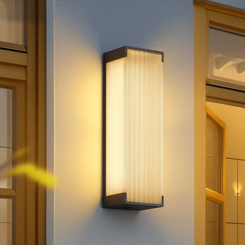 Verthara Premium Solar Outdoor Wall Light – Waterproof Stainless Steel Garden Lantern with Automatic On/Off Sensor for Patios and Balconies D 50cm