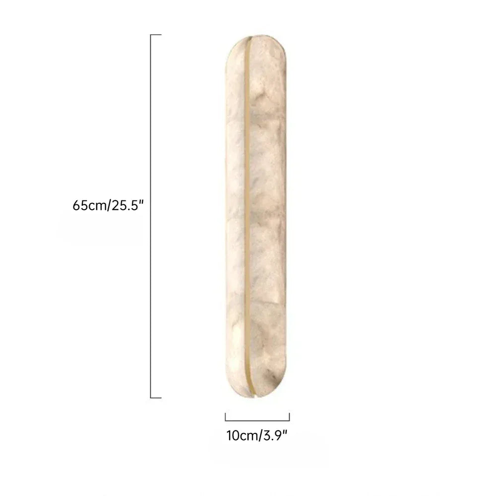 Verthara Premium Spanish Marble & Copper Wall Sconce D