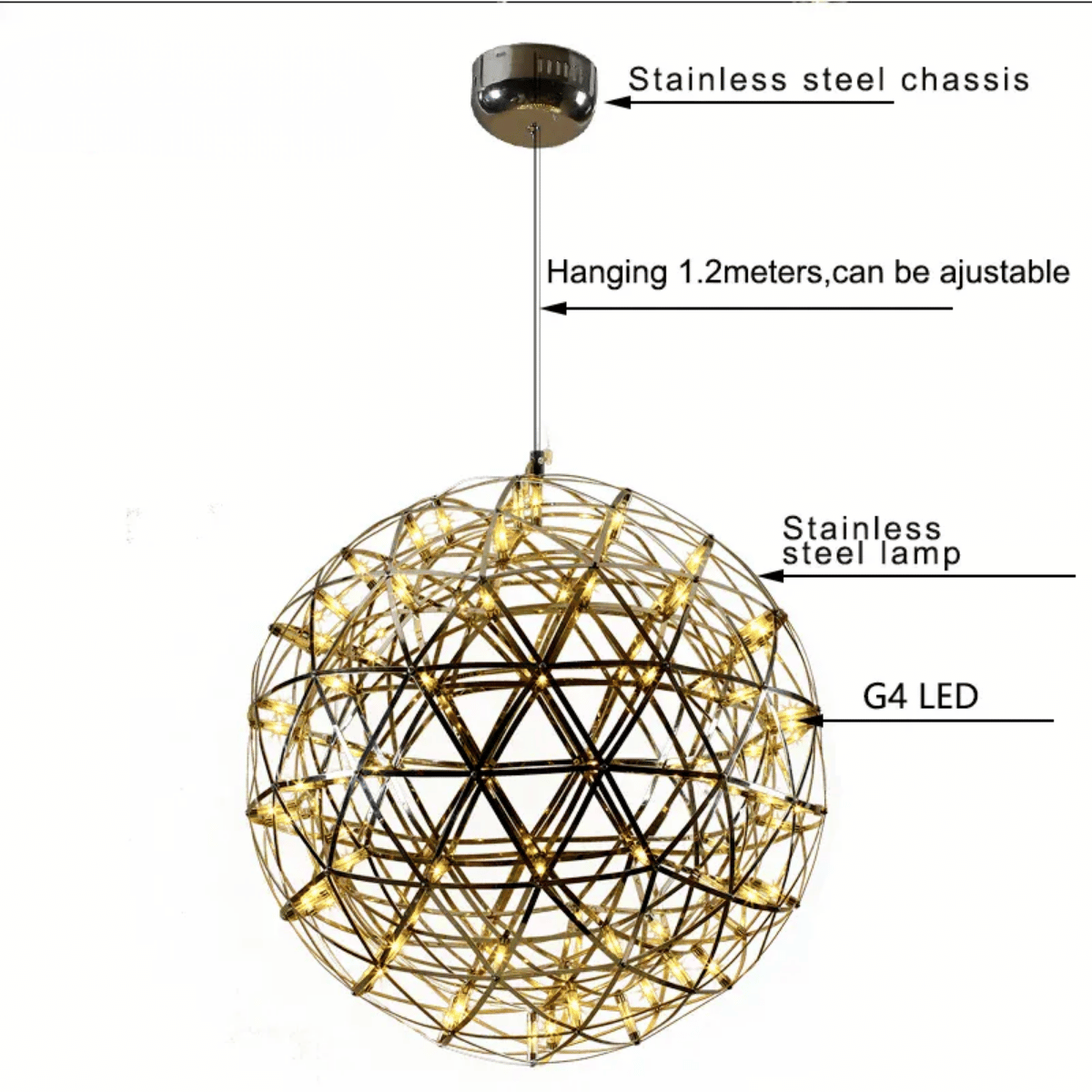 Verthara Premium Spark Ball Pendant Light