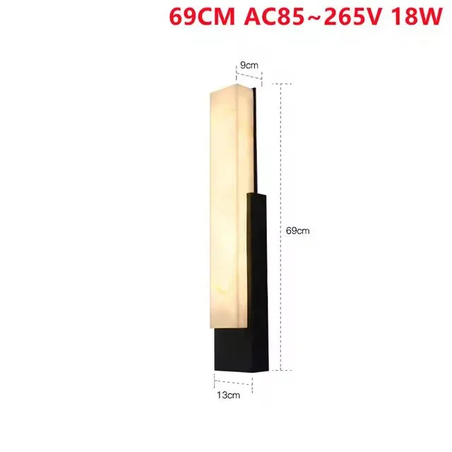 Verthara Premium Stainless Steel IP65 Outdoor Path Wall Light cool white / 69cm