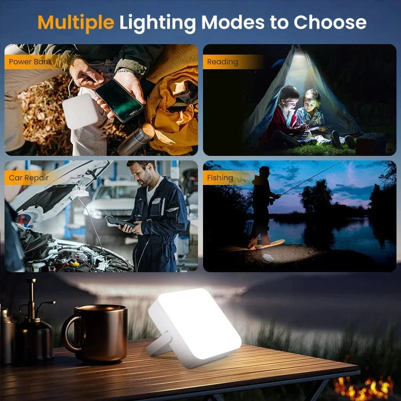 Verthara Rechargeable LED Camping Lantern with Power Bank – Dimmable Camping Lights for Outdoor Adventures