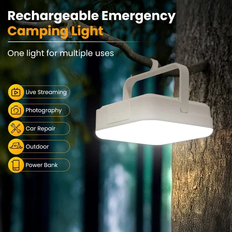 Verthara Rechargeable LED Camping Lantern with Power Bank – Dimmable Camping Lights for Outdoor Adventures