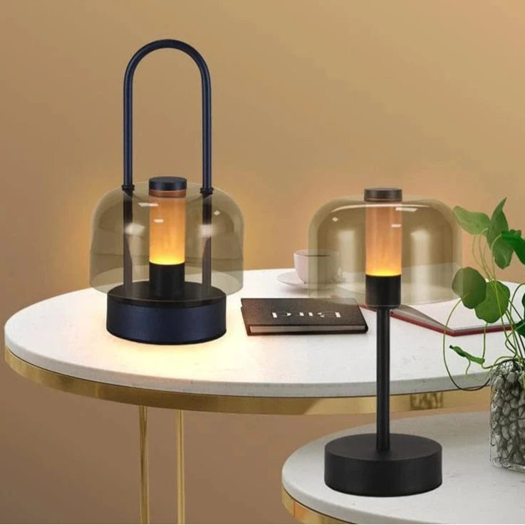 Verthara Rechargeable LED Desk Lamp - Cordless - Modern Retro Design - Portable - Touch Activation - Ideal For Indoor Use