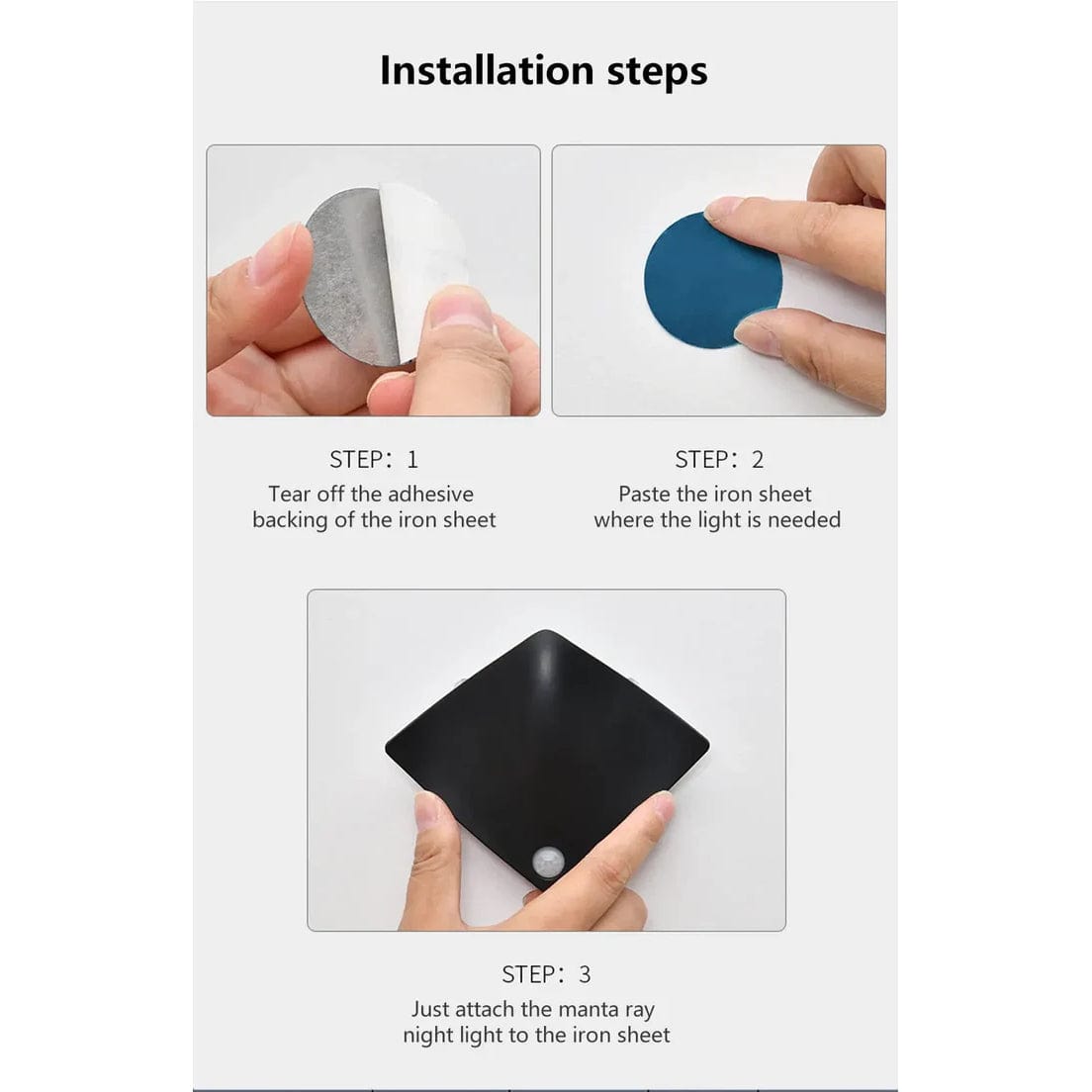 Verthara Rechargeable LED Motion Sensor Night Light