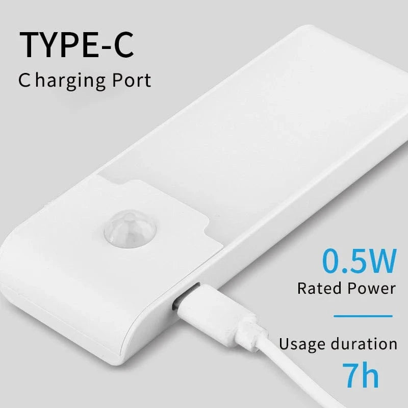 Verthara Rechargeable LED Motion Sensor Night Light – Portable - Adjustable Colour Temperature - Easy Installation - Indoor Use - 160 Lumen Output